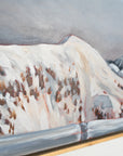 Alpenglow from Hišimy̓awiƛ/5040 Peak | 12 x 48 | Framed Original Acrylic Painting