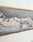 Alpenglow from Hišimy̓awiƛ/5040 Peak | 12 x 48 | Framed Original Acrylic Painting