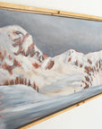 Alpenglow from Hišimy̓awiƛ/5040 Peak | 12 x 48 | Framed Original Acrylic Painting