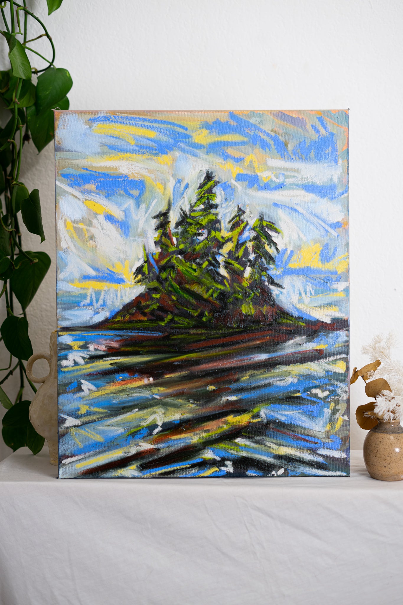 Sea to Sky | 16 x 20 | Original Oil Pastel Painting