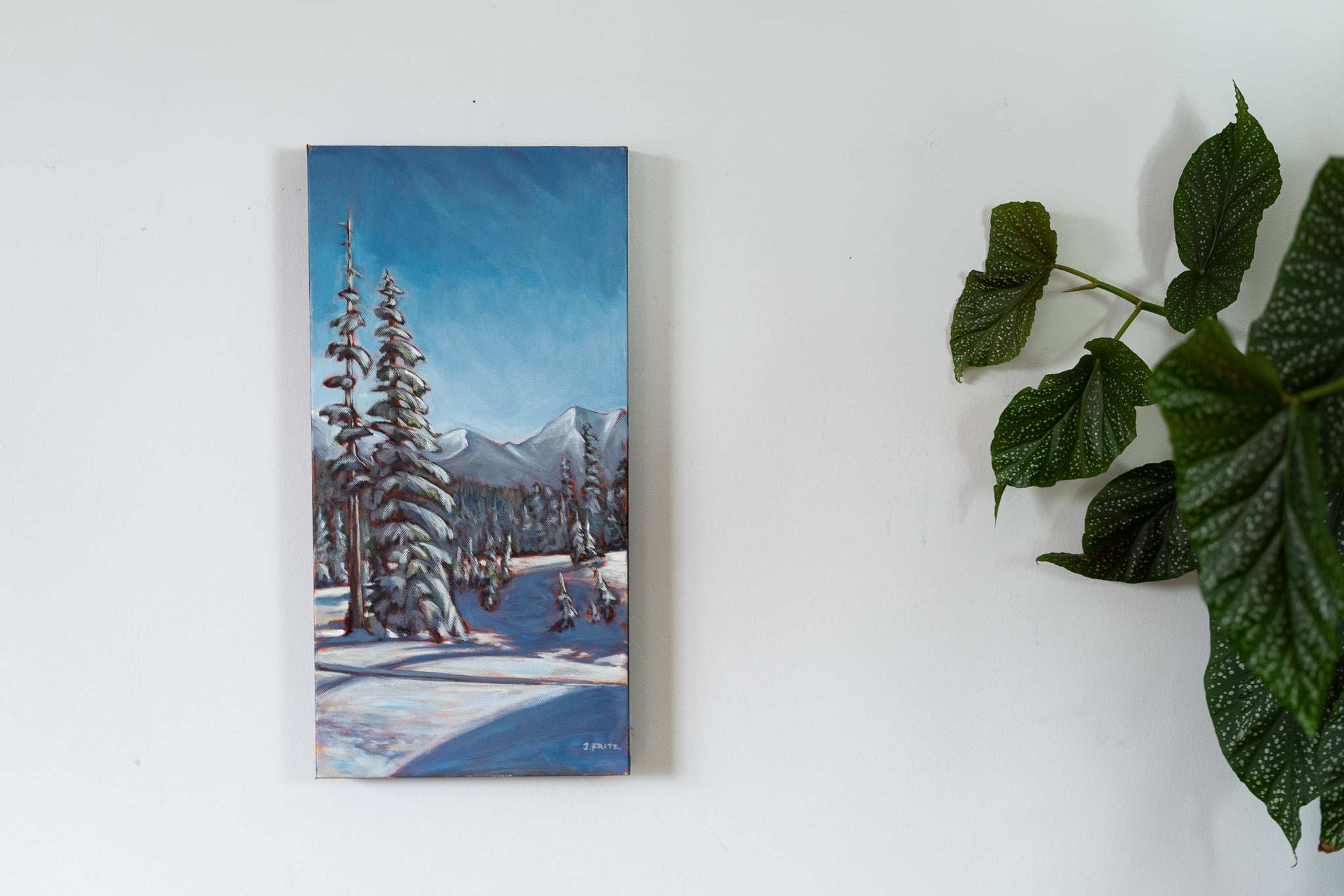 Exiting West Bowl, Mt. Cain | 10 x 20 | Original Acrylic Painting