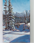 Exiting West Bowl, Mt. Cain | 10 x 20 | Original Acrylic Painting