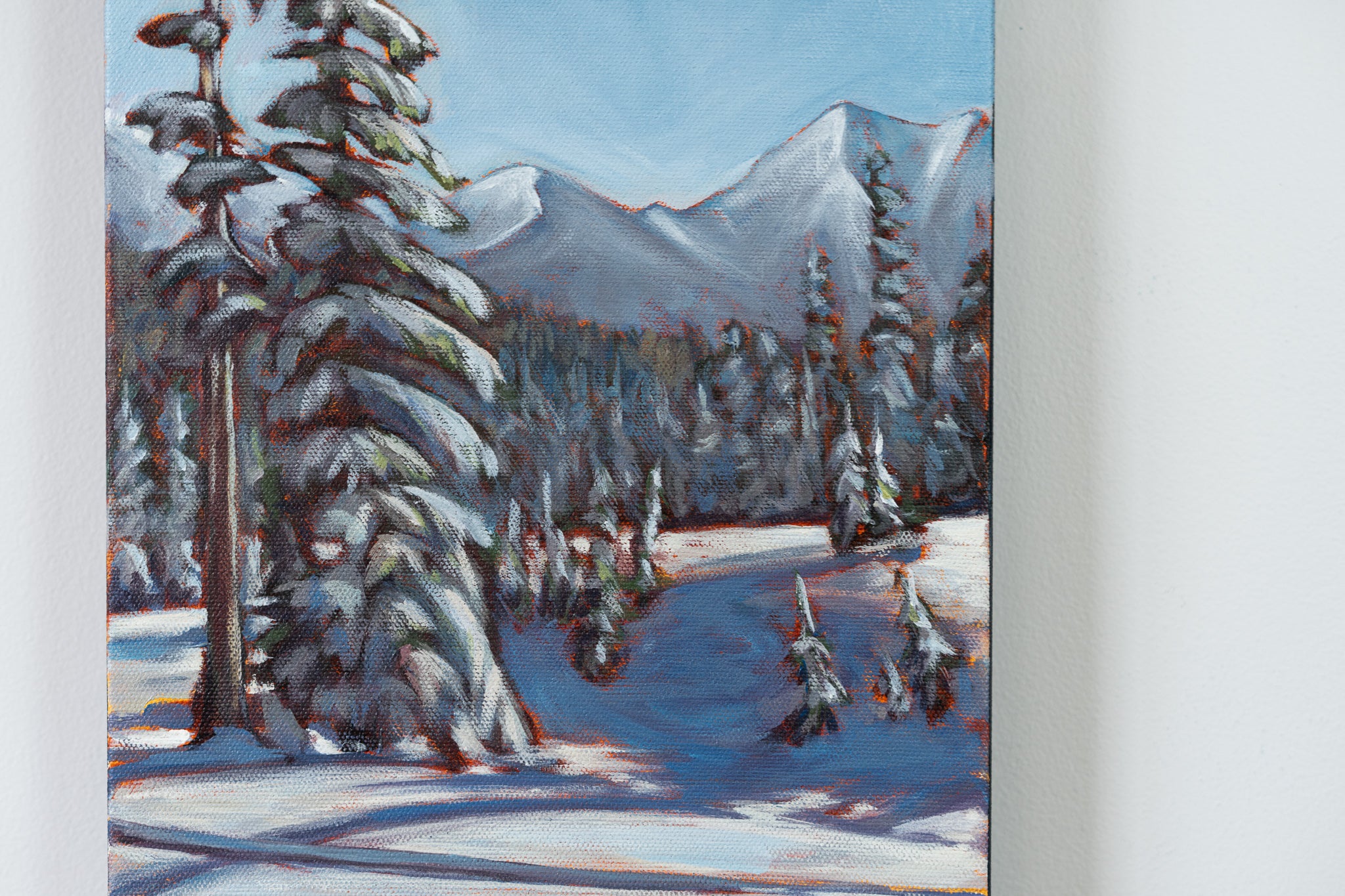 Exiting West Bowl, Mt. Cain | 10 x 20 | Original Acrylic Painting