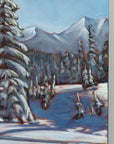 Exiting West Bowl, Mt. Cain | 10 x 20 | Original Acrylic Painting