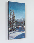 Exiting West Bowl, Mt. Cain | 10 x 20 | Original Acrylic Painting