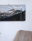 In the Distance: Saint Nicholas Peak | 15 x 30 | Original Acrylic Painting