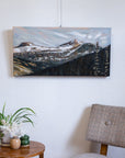 In the Distance: Saint Nicholas Peak | 15 x 30 | Original Acrylic Painting