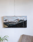 In the Distance: Saint Nicholas Peak | 15 x 30 | Original Acrylic Painting