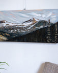 In the Distance: Saint Nicholas Peak | 15 x 30 | Original Acrylic Painting