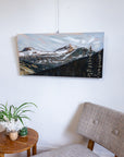 In the Distance: Saint Nicholas Peak | 15 x 30 | Original Acrylic Painting