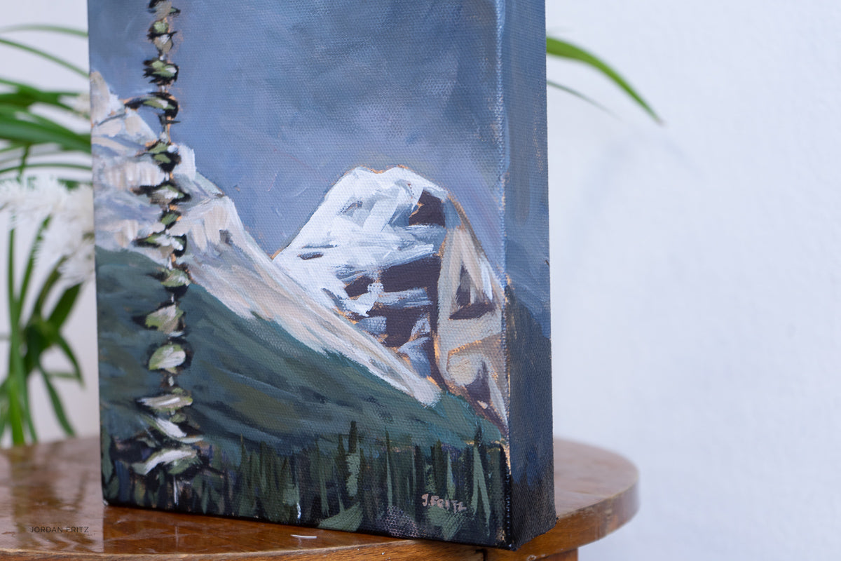 Anticipation: Mount Victoria Peak | 8 x 10 | Original Acrylic Painting