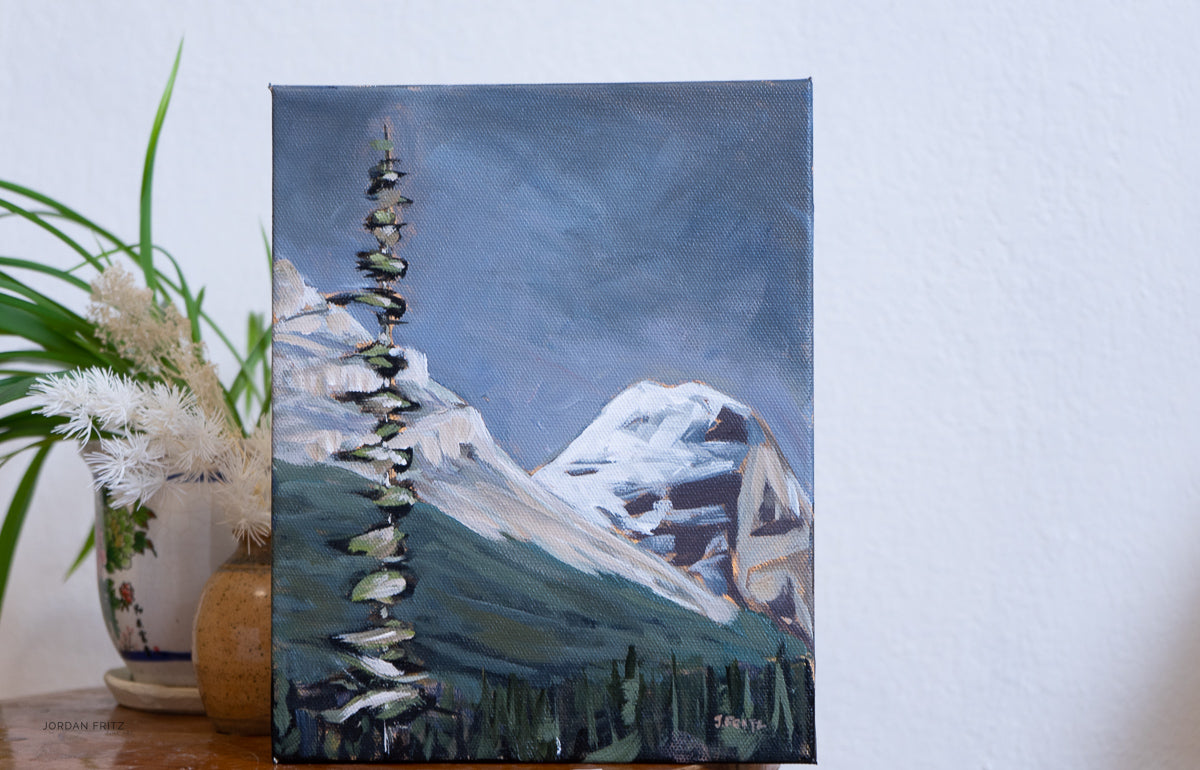 Anticipation: Mount Victoria Peak | 8 x 10 | Original Acrylic Painting