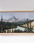 Saskatchewan River Crossing  | 10 x 20  | Framed Original Acrylic Painting