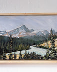 Saskatchewan River Crossing  | 10 x 20  | Framed Original Acrylic Painting