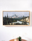 Saskatchewan River Crossing  | 10 x 20  | Framed Original Acrylic Painting