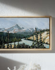 Saskatchewan River Crossing  | 10 x 20  | Framed Original Acrylic Painting