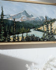 Saskatchewan River Crossing  | 10 x 20  | Framed Original Acrylic Painting