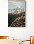 Blazing Trail: Hilda Peak & Athabasca Glacier | 24 x 36 | Framed Original Acrylic Painting