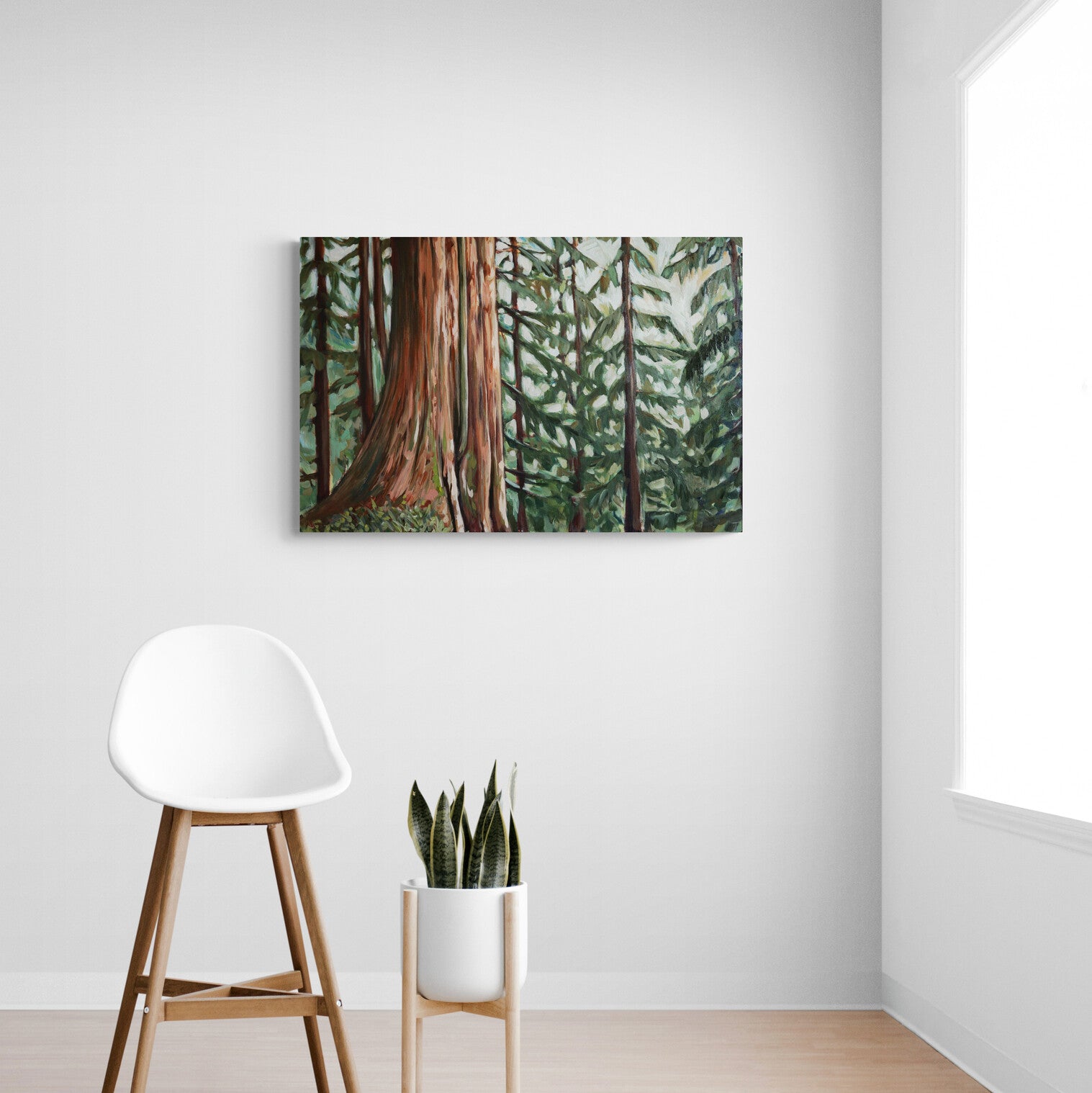 Sitting with Eden | Canvas Print