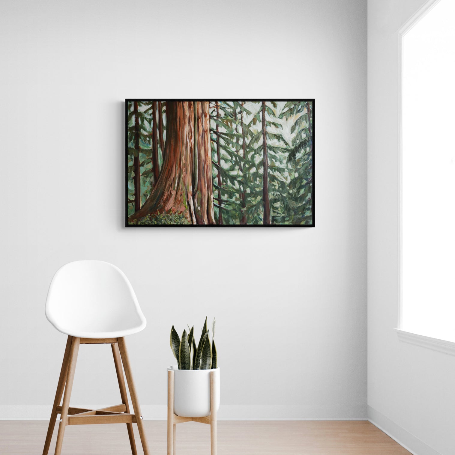 Sitting with Eden | Canvas Print