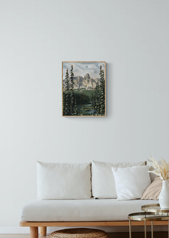 After the Rain: Castle Mountain | Canvas Print