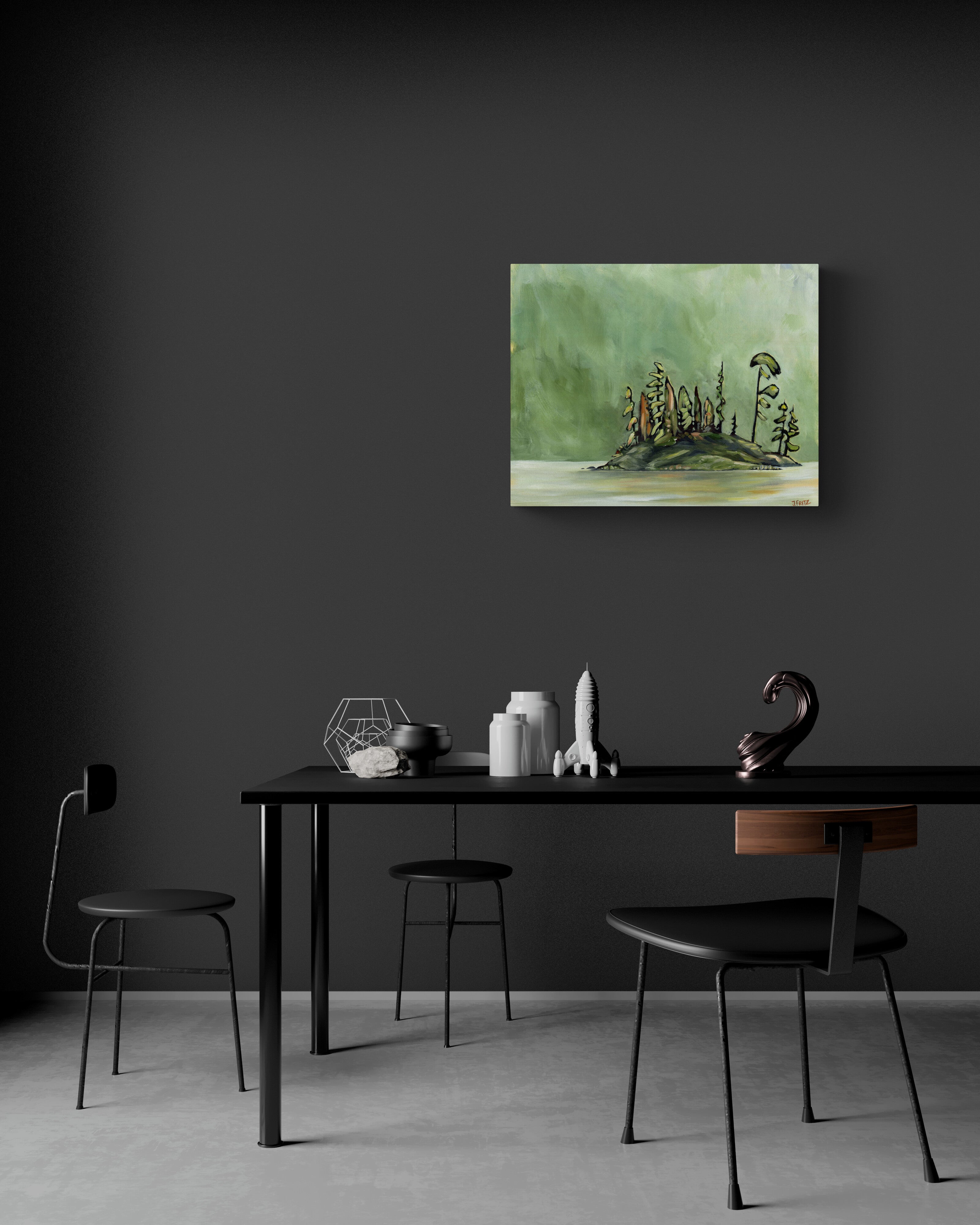 Summer Rain over Nahwitti Lake | Canvas Print