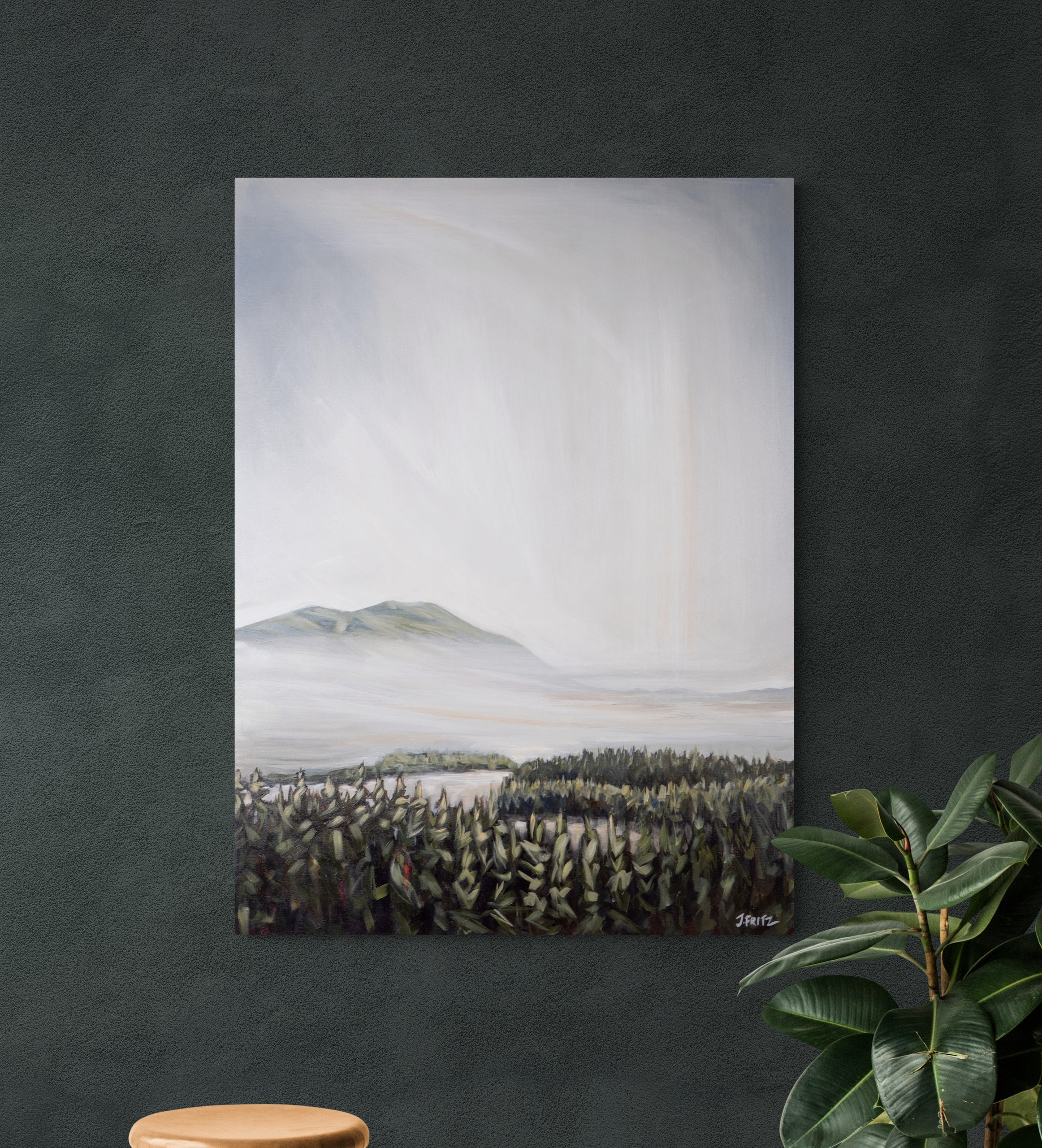 Morning Mist over Tofino Harbour | 30 x 40 | Original Acrylic Painting