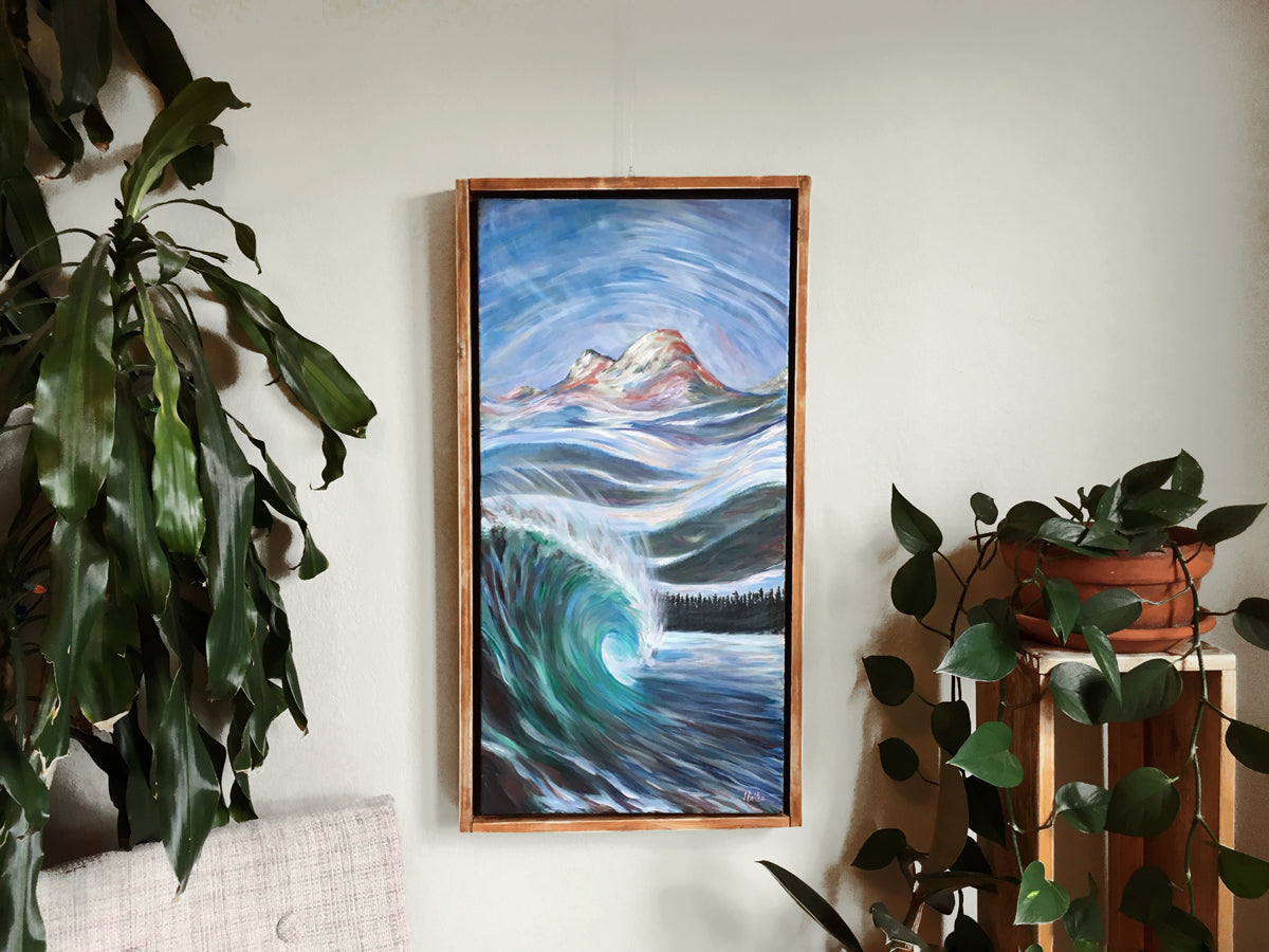 “Pacific Dreams” | 18&quot; x 36 “ | Original Acrylic Painting